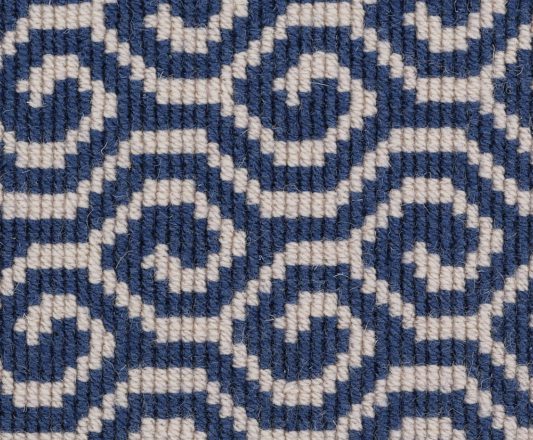 Carpet - Vogue Wilton Greek Key - Denim