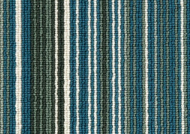 Carpet Biscayne Stripe - Turquoise BS107