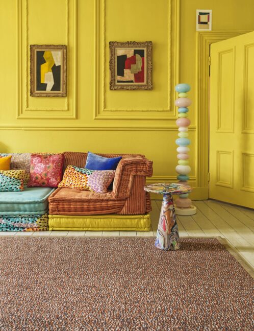 Brown custom rug