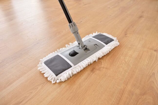 cleaning wood floors